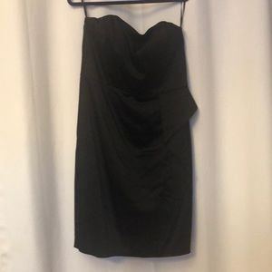 White House Black Market Black Strapless Dress